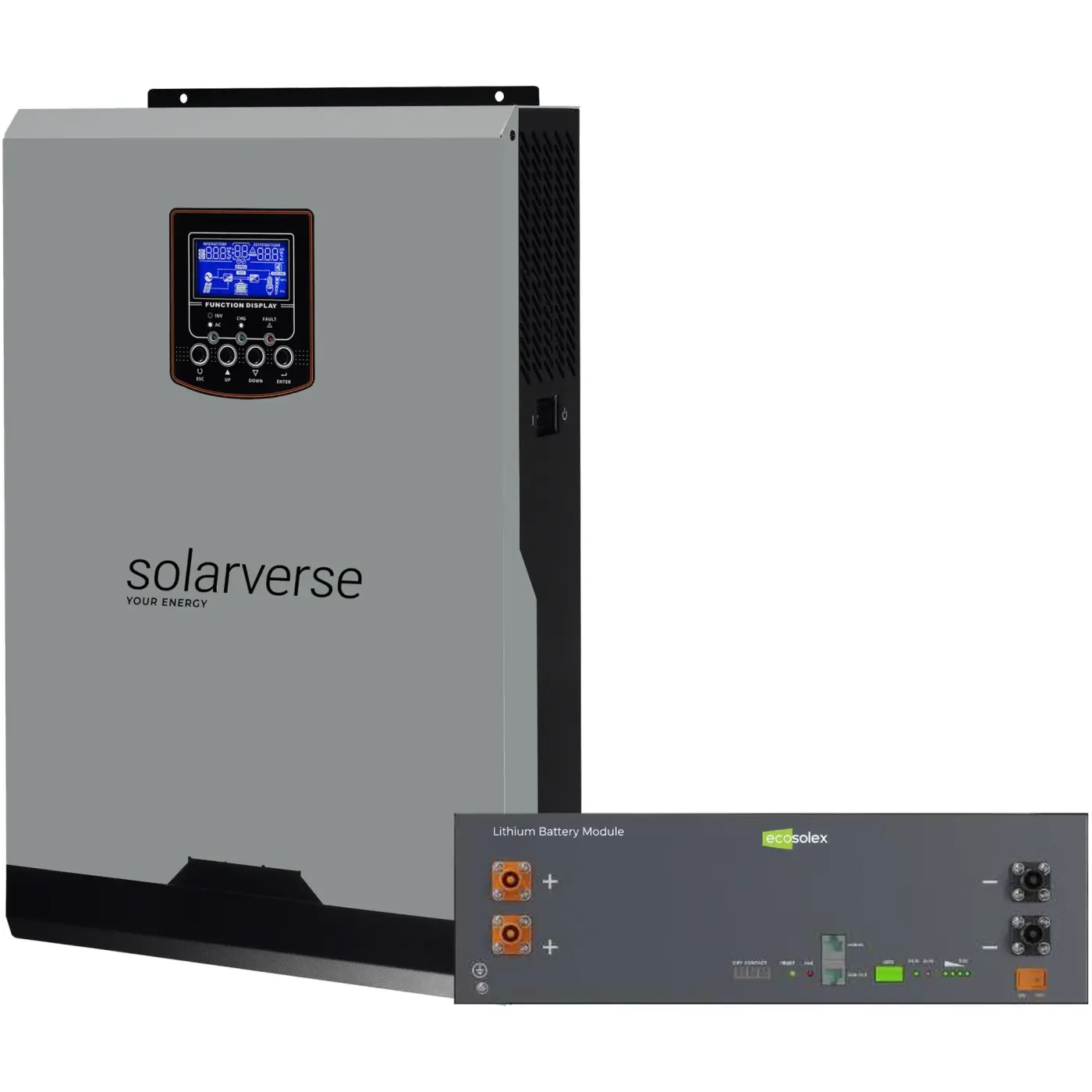 Система хранения энергии Solarverse SV-1SV5K2-LEC5K1-1 (1ф, 5 кВт, 51.2 В, 5.12 кВт, LiFePO4)