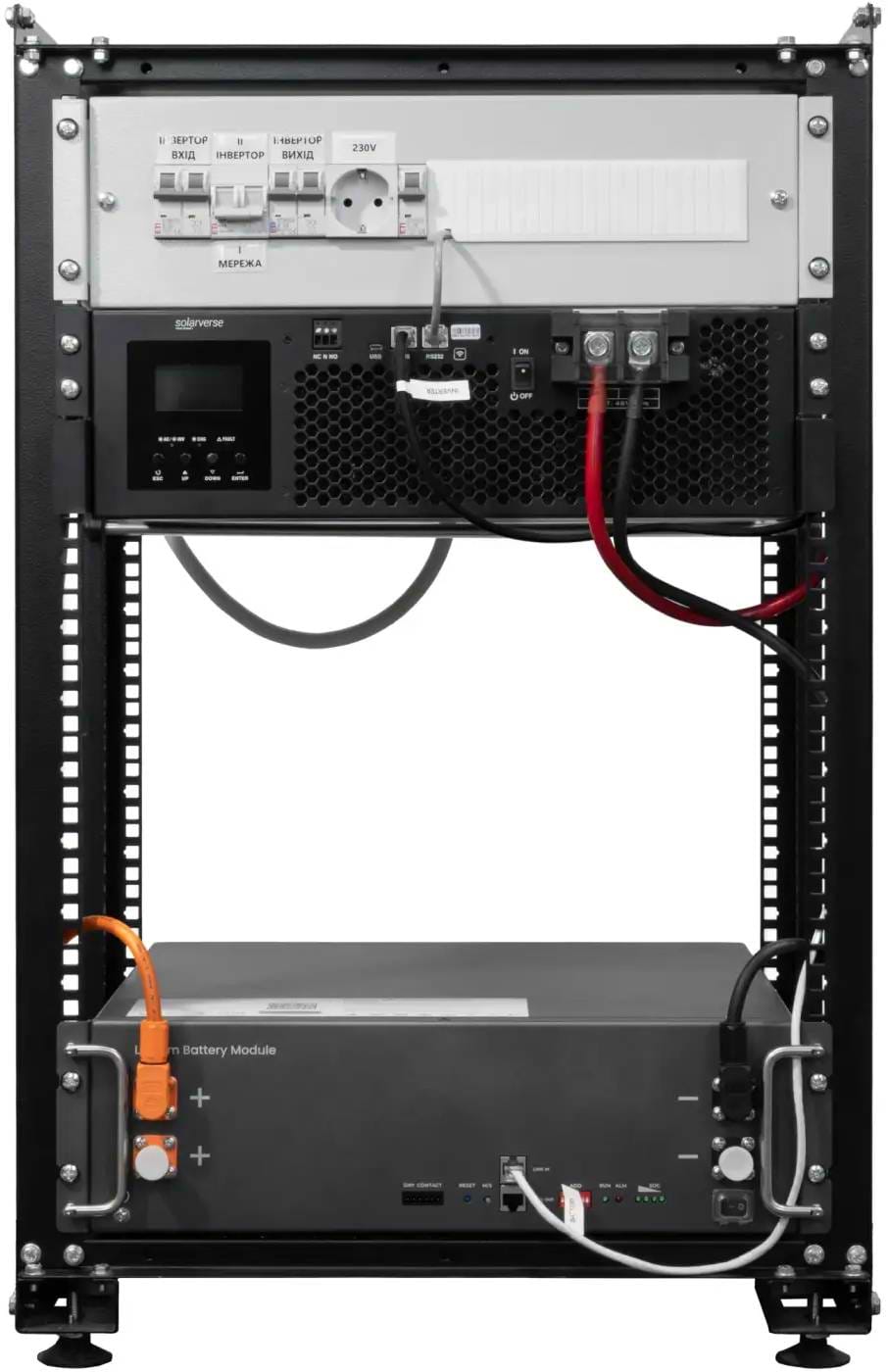Система хранения энергии Solarverse SVR20-1SV5K1-LES5.1K1-1 (1ф, 5kW, 51.2V, 100Ah, LiFePO4)
