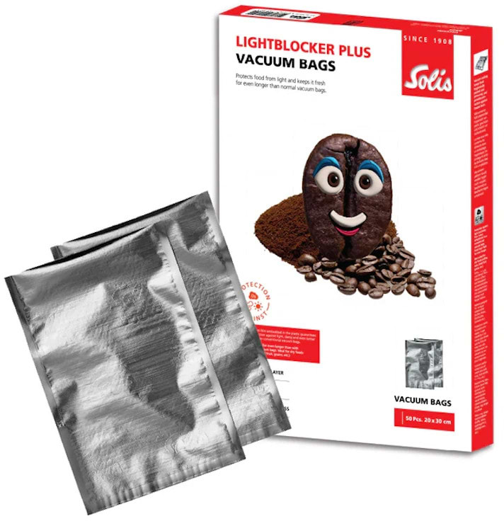 Пакети для вакууматора Solis Lightblocker Plus - 20 x 30 см 50 шт. чорні (92254)