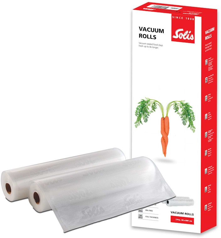 Пакети для вакууматора Solis 40 x 600 см 2 рулони (92253)