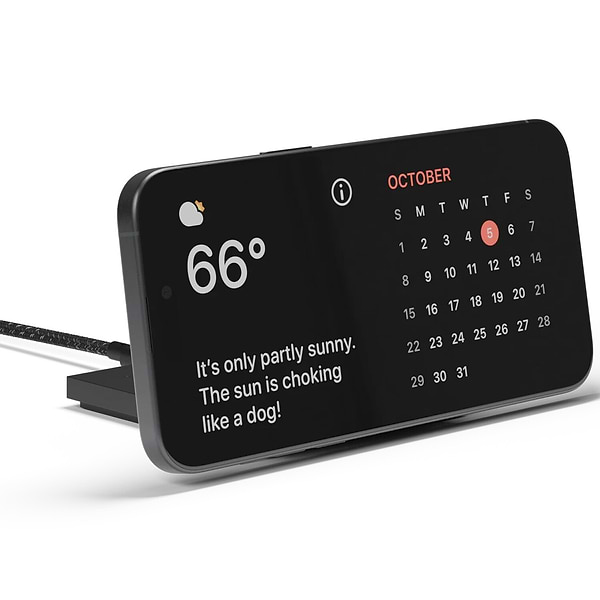 Фото - Беспроводное зарядное устройство Native Union Rise Solo Qi2 Wireless Charger Black (RS-SL-BLK)