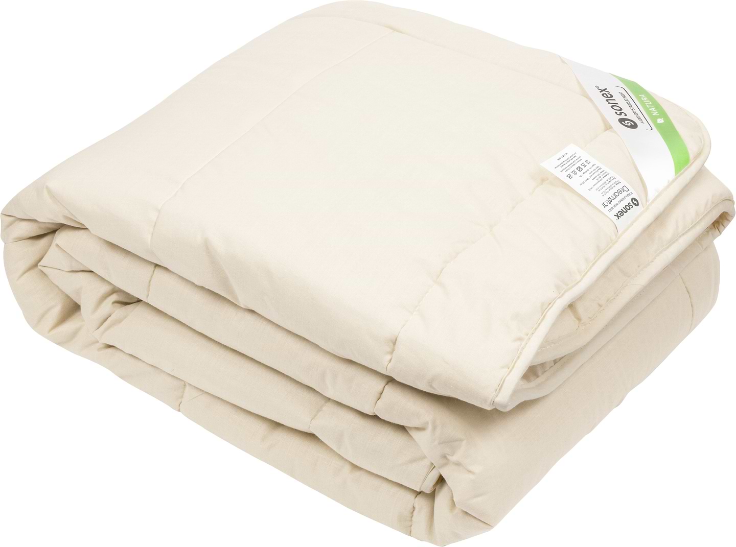 Ковдра демісезонна полуторна Sonex 140x205 вовна овеча DreamStar Beige (SO102052) - Фото 1