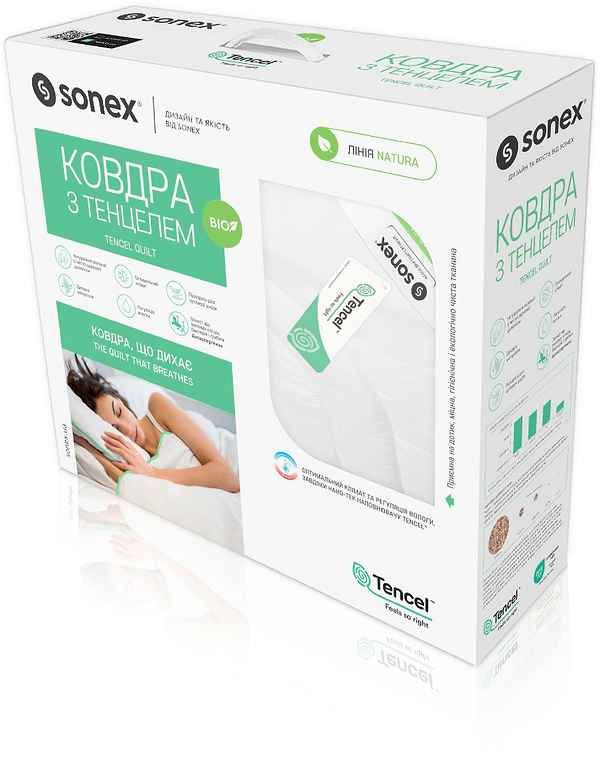 Фото - Ковдра демісезонна полуторна Sonex 140x205 тенцель Tencel (SO102104)