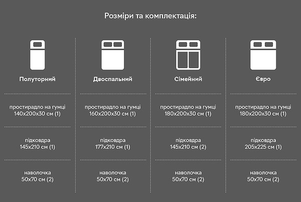 Фото - Комплект постільної білизни Sonex 145х210 Venezia Преміум сатин (SO102458)
