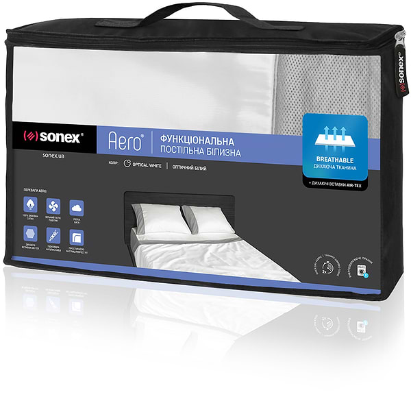 Фото - Комплект постельного белья Sonex 177х210 Aero Optical White Премиум Сатин (SO102180)