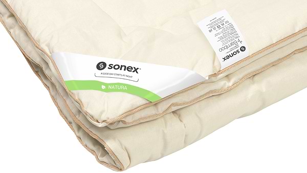 Фото - Ковдра літня двоспальна євро Sonex 200x220 бамбукове волокно Bamboo 200 г/м2 (SO102155)