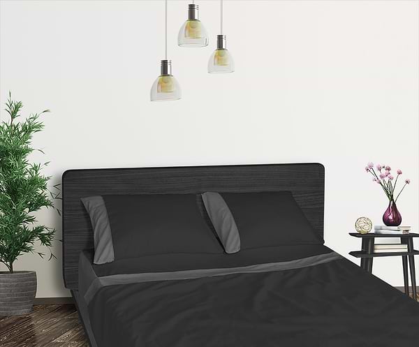 Фото - Комплект постільної білизни Sonex 205х225 Aero Black Diamond Преміум Сатин (SO102186)