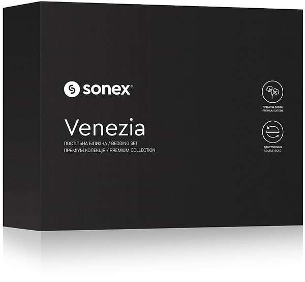 Фото - Комплект постільної білизни Sonex 205х225 Venezia Преміум сатин (SO102453)