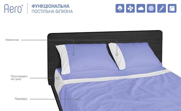 Фото - Пододеяльник двуспальный евро Sonex Aero Gentle Lavender 200x220 (SO102277)