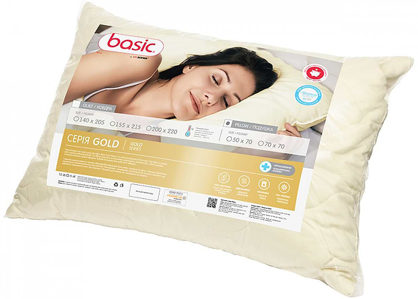 Фото - Подушка стандартная Sonex Basic Gold 50х70 см (SO102373)