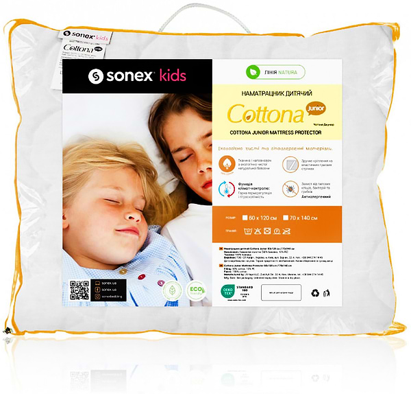 Фото - Наматрасник Sonex Cottona Junior Хлопок 60 x 120 см (SO102127)