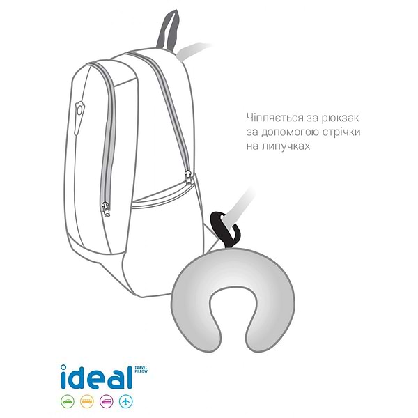 Фото - Подушка дорожная Sonex Ideal 30x35х10 см Розовая (SO102171)