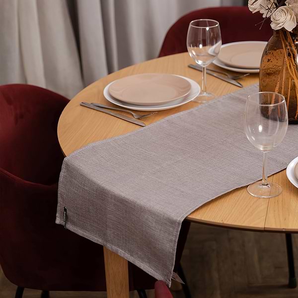 Фото - Скатерть раннер Sonex Jordan 40х140 серая (SO102561)