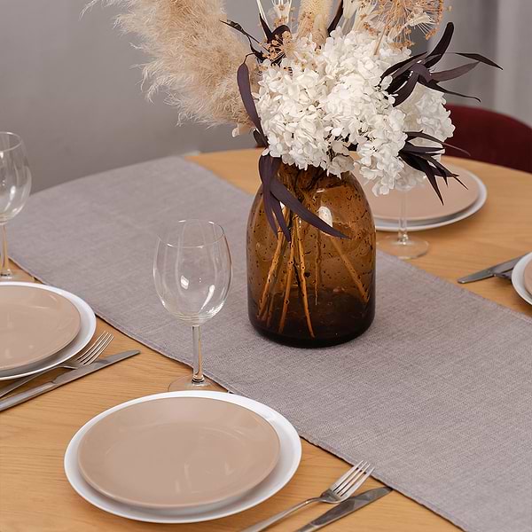 Фото - Скатерть раннер Sonex Jordan 40х140 серая (SO102561)