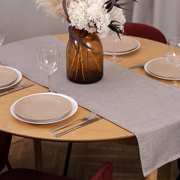 Фото - Скатерть раннер Sonex Jordan 40х140 серая (SO102561)