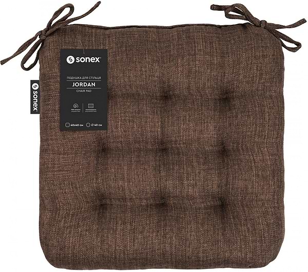Фото - Подушка для стільця Sonex Jordan 40х40 см пінополіуретан коричневий (SO102556)