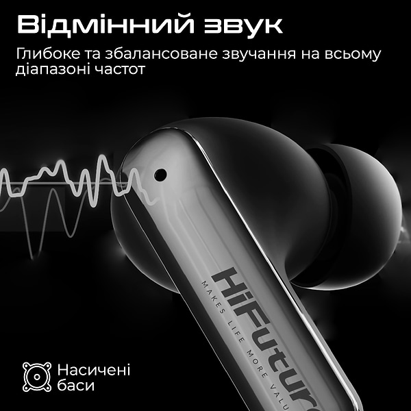 Фото - Наушники вкладыши беспроводные TWS HiFuture sonicair.champagne