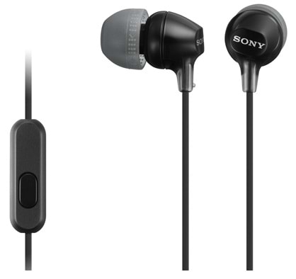 Навушники вкладиші Sony MDR-EX15AP Black (MDREX15APB.CE7) - Фото 1