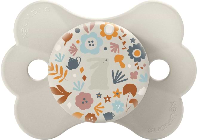 Симетрична пустушка Suavinex 0-6 міс. Wonderland бежева з малюнком (308771)