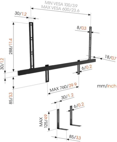 Фото - Кріплення для акустики Vogels SOUND 3550