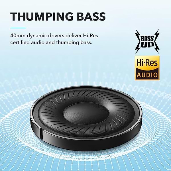 Фото - Навушники повнорозмірні бездротові Anker SoundСore Q20i Blue