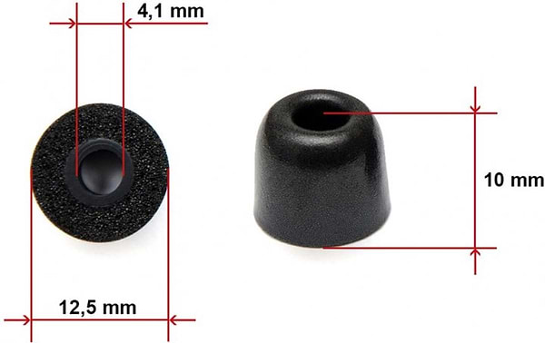 Фото - Амбушюр для навушників Soundmag Premium пінні M size 4.1 mm (1 пара)