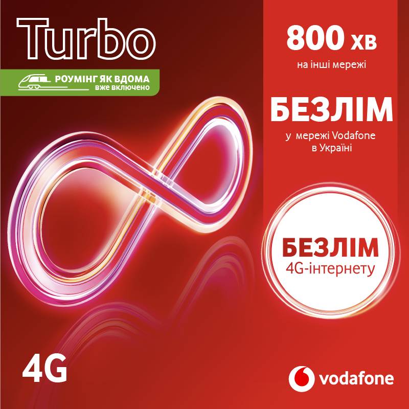Фото - Стартовый пакет Vodafone TURBO