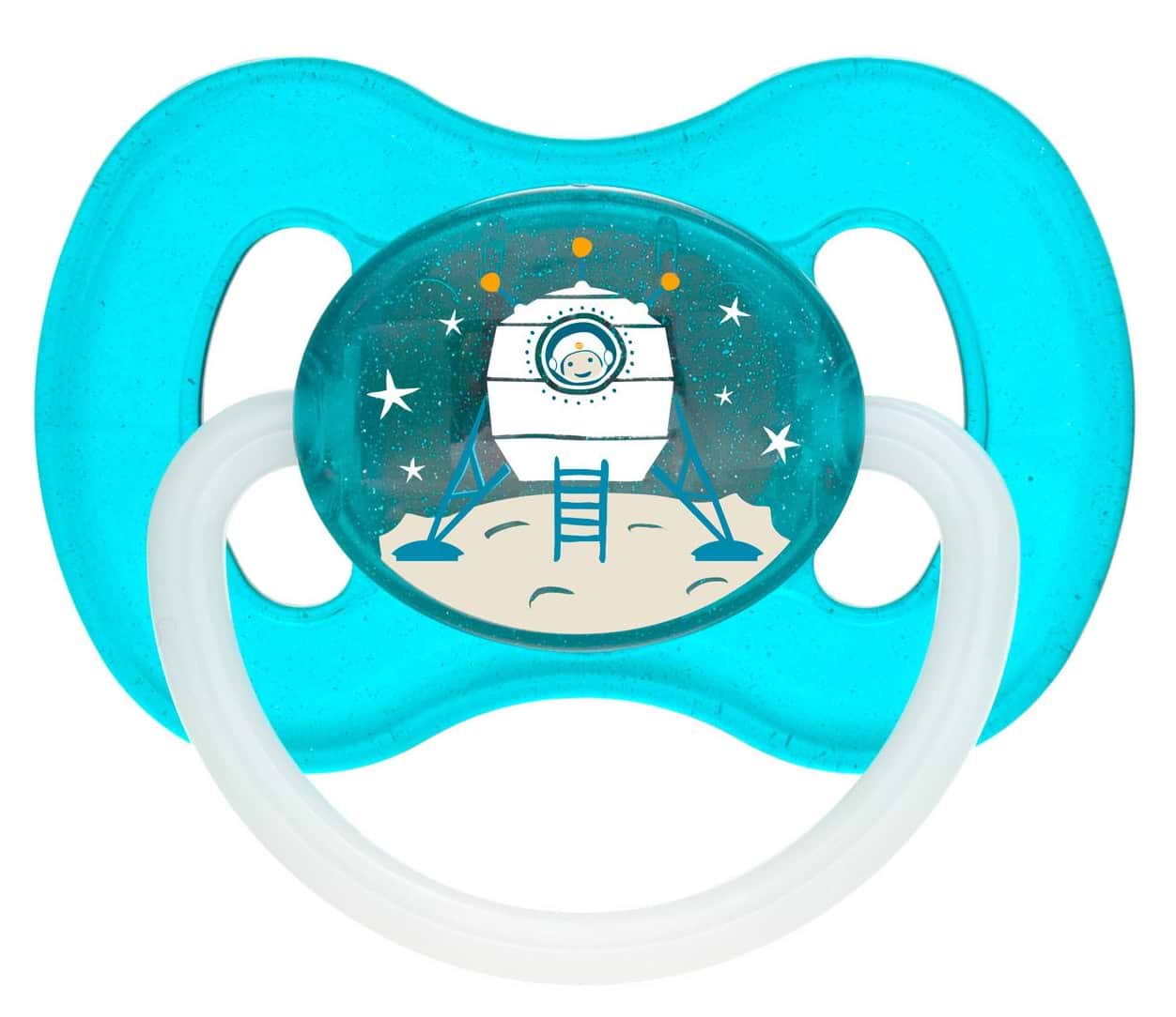 Кругла пустушка Canpol babies 0-6 м-ців SPACE синя (23/221_blu_new)