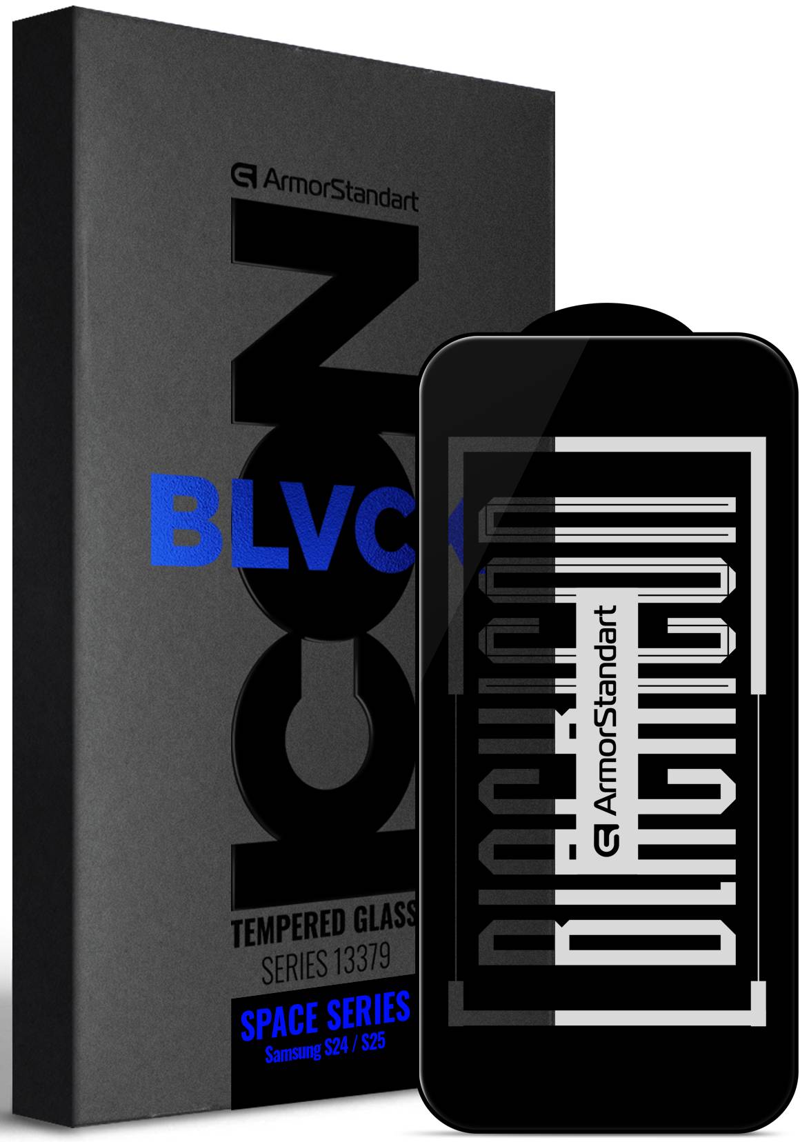 Защитное стекло для смартфона Space Black Icon for Samsung S24 / S25 (ARM76114)