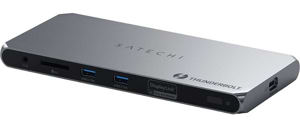 Фото - Хаб USB Satechi Thunderbolt 4 Docking Station DisplayLink Space Gray (ST-DT4MDM-EU)