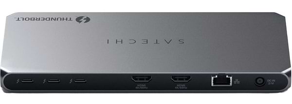 Фото - Хаб USB Satechi Thunderbolt 4 Docking Station DisplayLink Space Gray (ST-DT4MDM-EU)