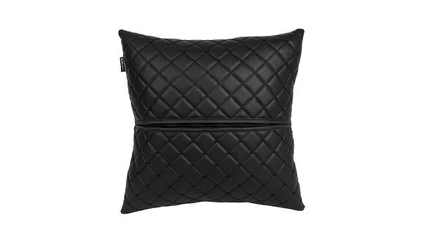 Фото - Автомобильная подушка EVAtech ECO 40x40 см черная с черной нитью SPBCSBB