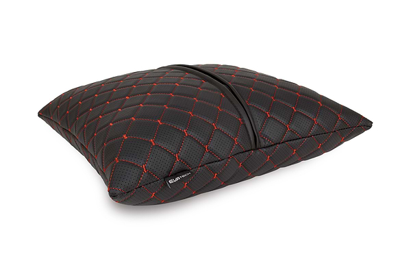 Фото - Автомобильная подушка EVAtech ECO 40x40 см Mazda черная с красной нитью SPBCSBRV099