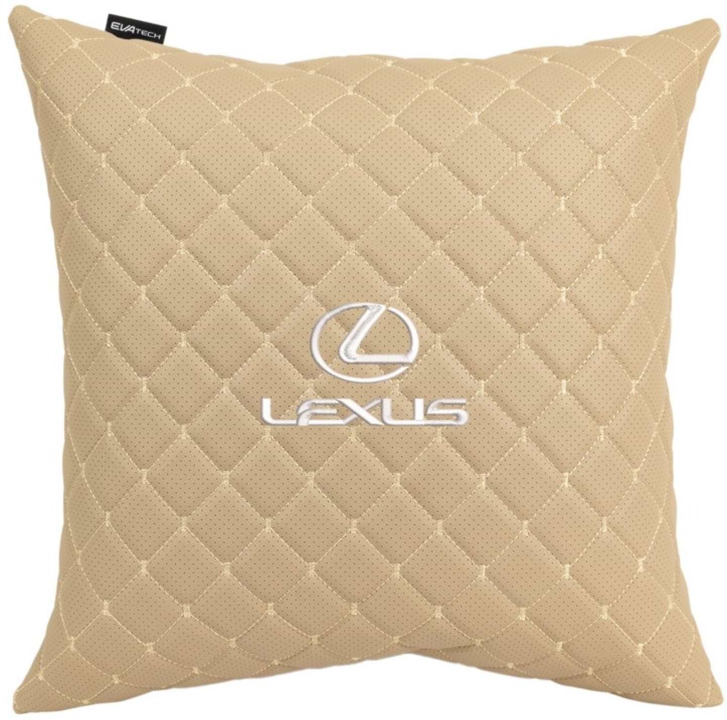 Автомобильная подушка EVAtech ECO 40x40 см Lexus бежевая (SPBCSIIV035)