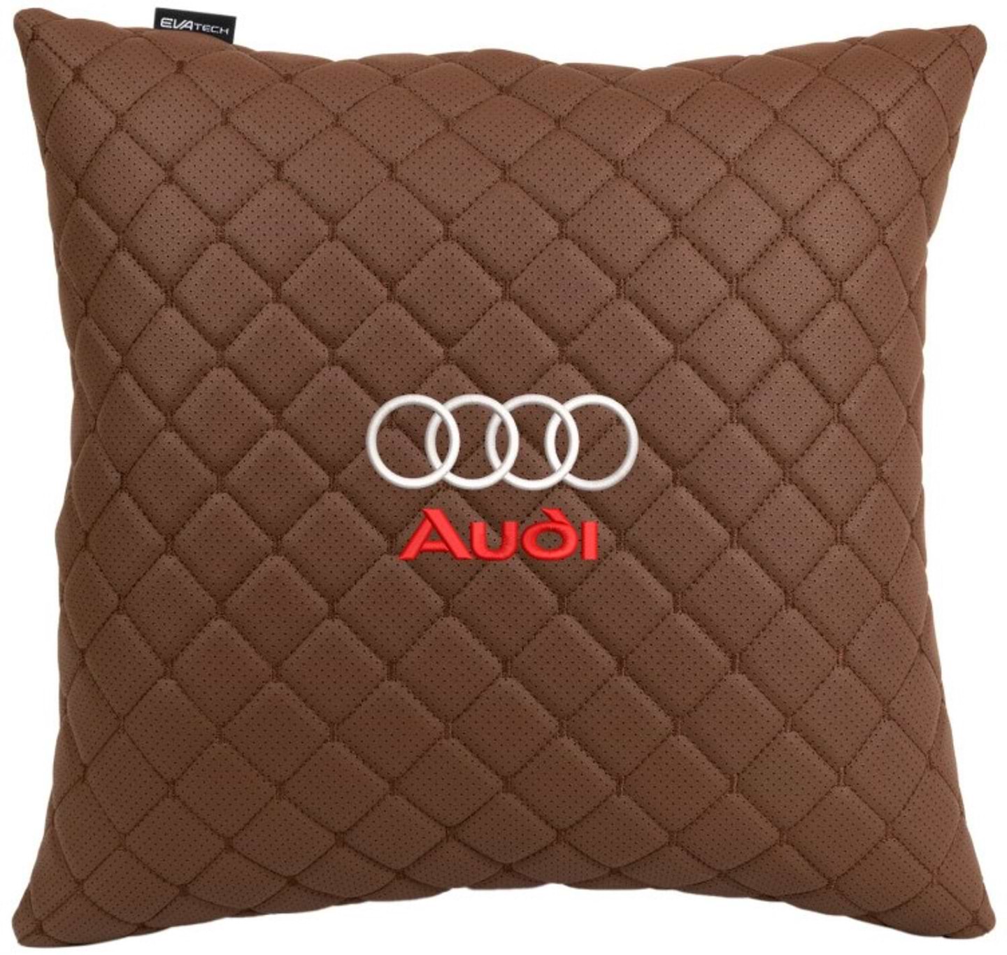 Автомобильная подушка EVAtech ECO 40x40 см Audi коричневая (SPBCSZZV003)
