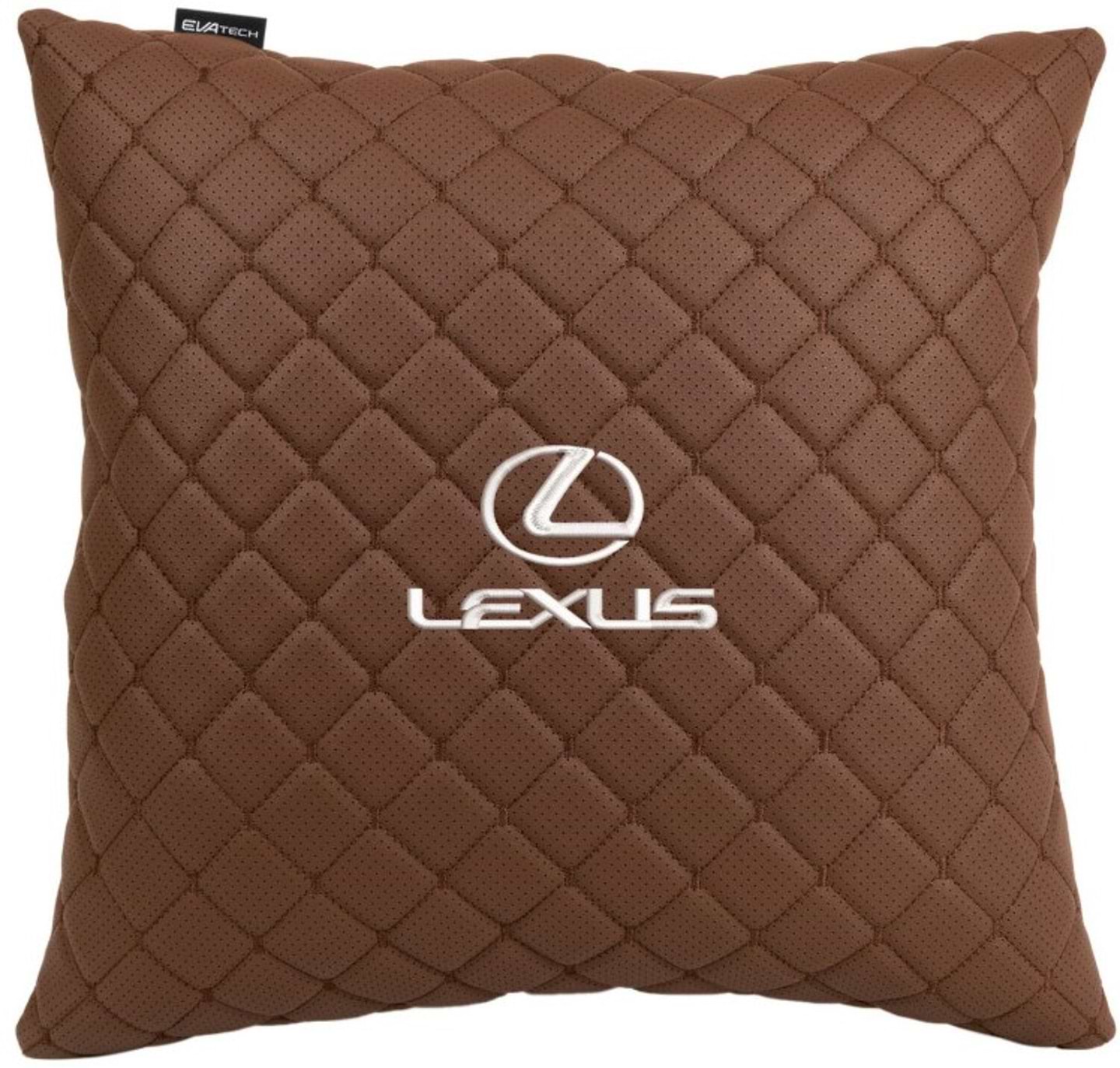 Автомобильная подушка EVAtech ECO 40x40 см Lexus коричневая (SPBCSZZV035)