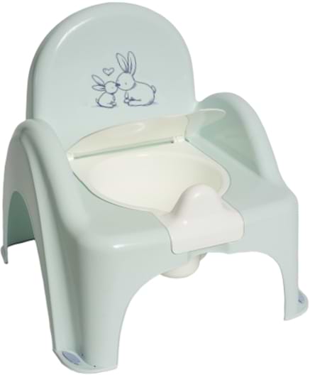 Горщик дитячий Tega Baby стільчик Зайчики з музикою Салатовий (PO-065-105) - Фото 1