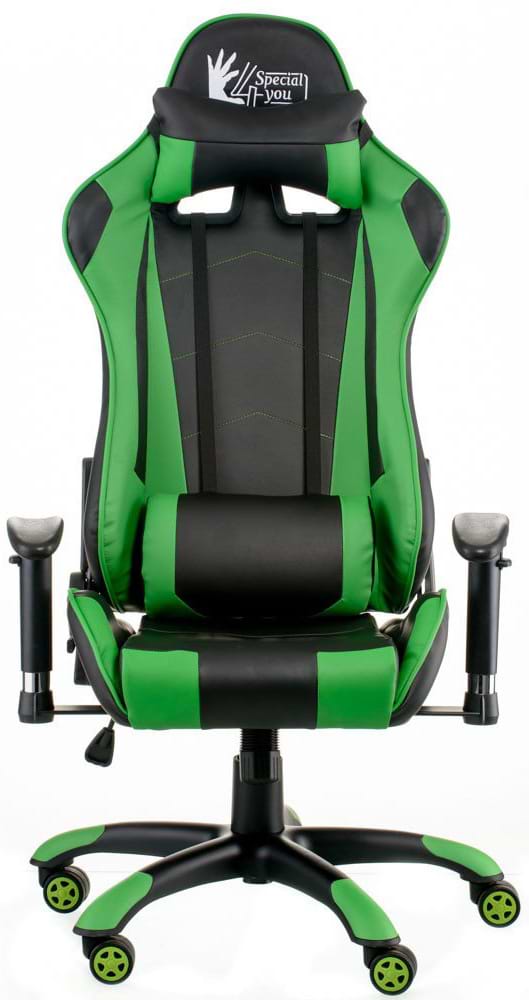Фото - Кресло для геймеров Special4You ExtremeRace black/green (E5623)