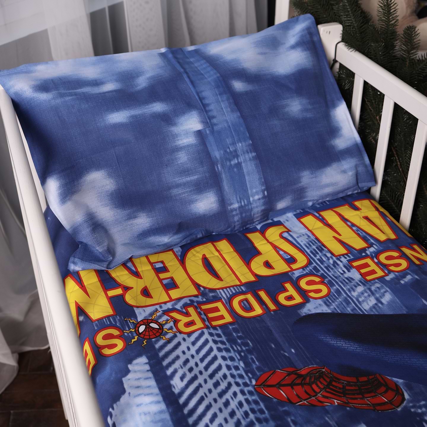 Наволочка MirSon Бязь 17-0700 Spider-Man 50х70 см (2200010457131)