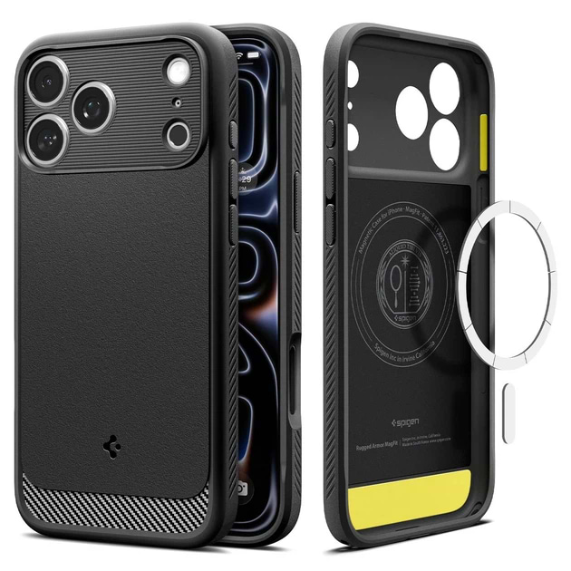 Чохол для смартфона Spigen Rugged Armor MagSafe for iPhone 18 Pro Max/17 Pro Max Matte Black (ACS12109)