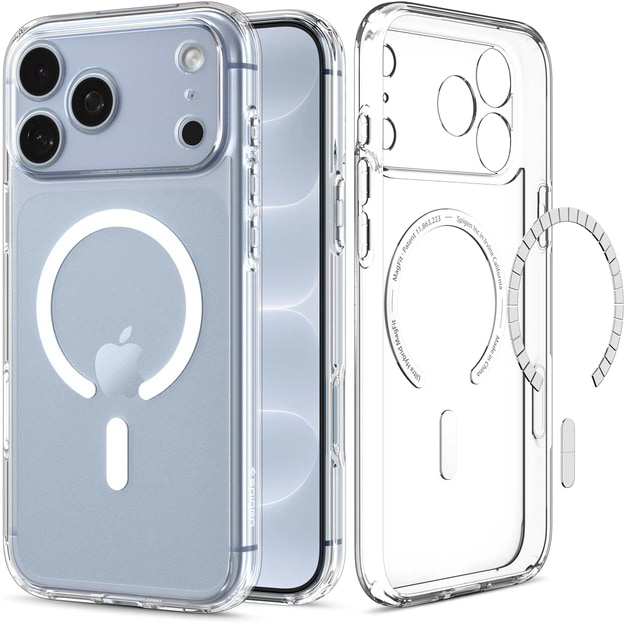 Чохол для смартфону Spigen Ultra Hybrid MagSafe for iPhone 18 Pro/17 Pro Clear White (ACS12155)
