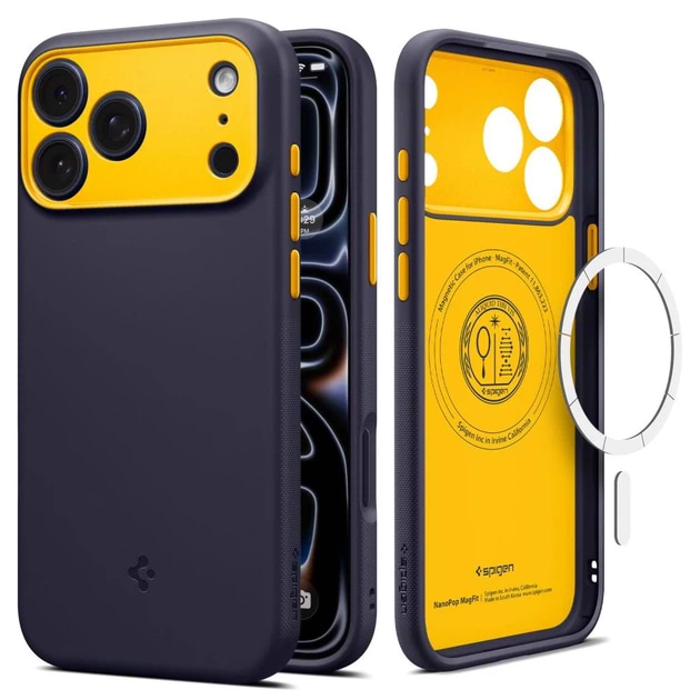 Чохол для смартфону Spigen Nano Pop MagSafe for iPhone 18 Pro/17 Pro Blueberry Navy (ACS12178)