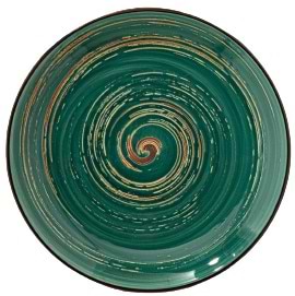 Фото - Тарелка десертная Wilmax Spiral Green 20.5 см (WL-669512 / A)