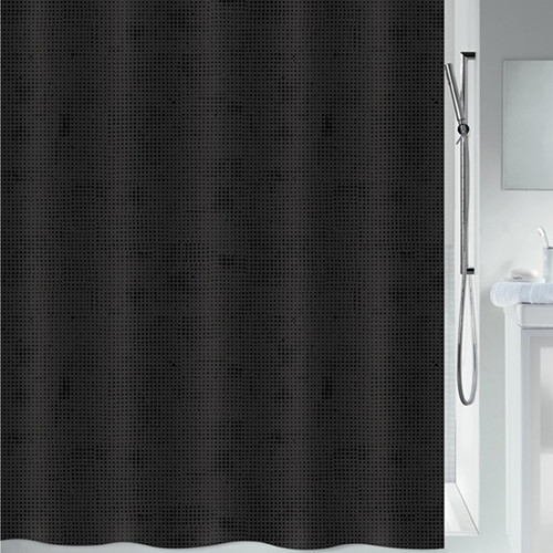 Шторка для ванной комнаты Spirella polyester GEORGES 180x200 см Black (10.20605)