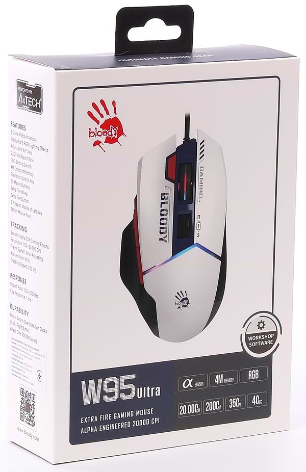 Фото - Мышь проводная игровая Bloody W95 Ultra (Sports Navy)