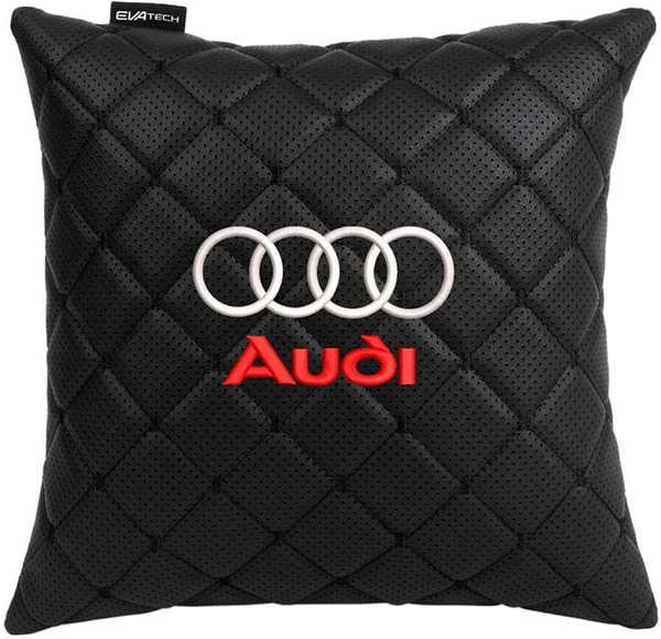 Фото - Автомобільна подушка EVAtech ECO Audi чорна з чорною ниткою (SPSCSBBV003) Фото - Автомобільна подушка EVAtech ECO Audi чорна з чорною ниткою (SPSCSBBV003)