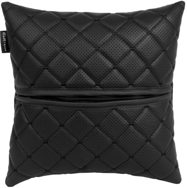 Фото - Автомобільна подушка EVAtech ECO Audi чорна з чорною ниткою (SPSCSBBV003)