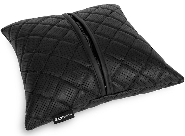 Фото - Автомобільна подушка EVAtech ECO Audi чорна з чорною ниткою (SPSCSBBV003)