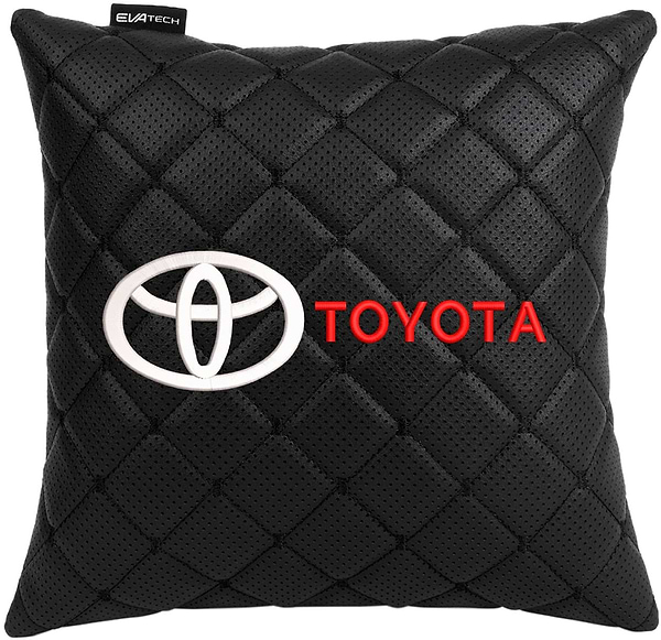 Фото - Автомобільна подушка EVAtech ECO Toyota чорна з чорною ниткою (SPSCSBBV031) Фото - Автомобільна подушка EVAtech ECO Toyota чорна з чорною ниткою (SPSCSBBV031)
