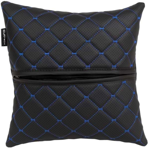 Фото - Автомобильная подушка EVAtech ECO Mazda черная с синей нитью (SPSCSBLV015)